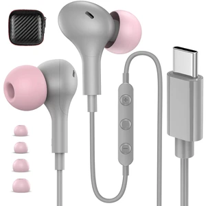 USB C Headphones Wired Earbuds for iPhone 18Pro Max 17 16 15,Grey for Samsung S26 S25 Ultra S24 Wired Headphones,Corded USB Type C Earphone with Microphone&Remote for iPad 10 11th Pixel 10a 9 USB C Headphones Wired Earbuds for iPhone 18Pro Max 17 16 15,Grey for Samsung S26 S25 Ultra S24 Wired Headphones,Corded USB Type C Earphone with Microphone&Remote for iPad 10 11th Pixel 10a 9
