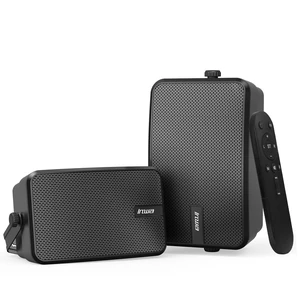 Upgraded 400W Outdoor Bluetooth Speakers Pair - Active Passive Wall Mount Stereo Speaker, Wireless Multi-Speaker Connection with Auracast, Sound System w/Aux for Porch, Patio, Garage, Home Upgraded 400W Outdoor Bluetooth Speakers Pair - Active Passive Wall Mount Stereo Speaker, Wireless Multi-Speaker Connection with Auracast, Sound System w/Aux for Porch, Patio, Garage, Home