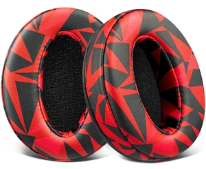 Earpads Replacement for Sennheiser HD 4.50BT/HD 4.50BTNC/HD4.50SE/HD4.40BT/HD4.30G/HD4.20S/HD458BT/HD 450/HD450BT/HD400S/HD350BT/Adapt 360(MB 360 UC)/Adapt 361 - Red Storm Earpads Replacement for Sennheiser HD 4.50BT/HD 4.50BTNC/HD4.50SE/HD4.40BT/HD4.30G/HD4.20S/HD458BT/HD 450/HD450BT/HD400S/HD350BT/Adapt 360(MB 360 UC)/Adapt 361 - Red Storm