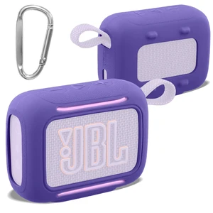 for JBL Go 5 Waterproof Bluetooth Speaker Silicone Cover, Purple Snug Fit, Portable Carabiner Clip, Shock Absorption, Drop Protection, Travel Lightweight Design, Protective Skin Case for JBL Go 5 Waterproof Bluetooth Speaker Silicone Cover, Purple Snug Fit, Portable Carabiner Clip, Shock Absorption, Drop Protection, Travel Lightweight Design, Protective Skin Case