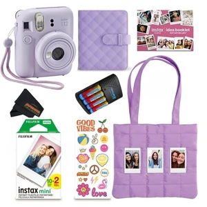 INSTAX Mini 12 Holiday Bundle 2025 with Extra Instax Mini Film + 4 Pk AA Batteries & Sunshine Photo Microfiber Cleaning Cloth (10 Items) (20 Sheets, Lilac Purple) INSTAX Mini 12 Holiday Bundle 2025 with Extra Instax Mini Film + 4 Pk AA Batteries & Sunshine Photo Microfiber Cleaning Cloth (10 Items) (20 Sheets, Lilac Purple)