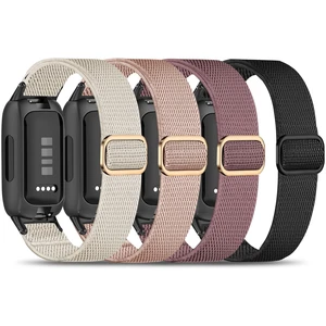 4 Pack Elastic Nylon Compatible with Fitbit Inspire 3 Band/Fitbit Inspire 2 Band, Adjustable Soft Stretchy Sport Strap Replacement Wristband for Inspire 3/2 Women Men 4 Pack Elastic Nylon Compatible with Fitbit Inspire 3 Band/Fitbit Inspire 2 Band, Adjustable Soft Stretchy Sport Strap Replacement Wristband for Inspire 3/2 Women Men