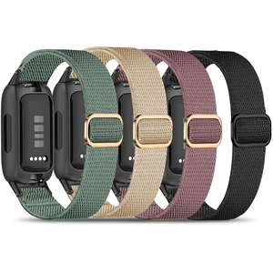 4 Pack Elastic Nylon Compatible with Fitbit Inspire 3 Band/Fitbit Inspire 2 Band, Adjustable Soft Stretchy Sport Strap Replacement Wristband for Inspire 3/2 Women Men 4 Pack Elastic Nylon Compatible with Fitbit Inspire 3 Band/Fitbit Inspire 2 Band, Adjustable Soft Stretchy Sport Strap Replacement Wristband for Inspire 3/2 Women Men