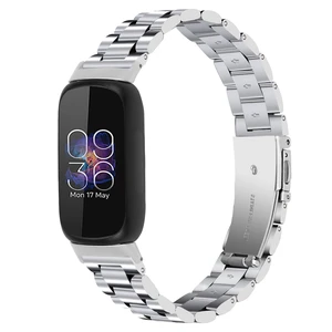 Stainless Steel Band Compatible with Fitbit Inspire 3, Adjustable Metal Watch Bands BraceletsWristband Replacement for Women Men(Silver) Stainless Steel Band Compatible with Fitbit Inspire 3, Adjustable Metal Watch Bands BraceletsWristband Replacement for Women Men(Silver)