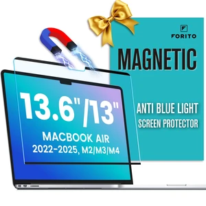 Magnetic Anti Blue Light Screen Protector Compatible with MacBook Air 13.6 inch (2022-2025, M2, M3, M4), Bubble-Free Install, Removable & Reusable Anti Glare Matte Laptop Screen Shield Magnetic Anti Blue Light Screen Protector Compatible with MacBook Air 13.6 inch (2022-2025, M2, M3, M4), Bubble-Free Install, Removable & Reusable Anti Glare Matte Laptop Screen Shield
