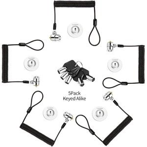 Keyed Alike 5Pack Security Hardware Cable Lock Kit,Retractable Cable Lock Portable Keyed Laptop Lock 5Keys 6.2Ft for Monitors, Laptops, MacBooks, Tablets, iPad,Mac mini Keyed Alike 5Pack Security Hardware Cable Lock Kit,Retractable Cable Lock Portable Keyed Laptop Lock 5Keys 6.2Ft for Monitors, Laptops, MacBooks, Tablets, iPad,Mac mini