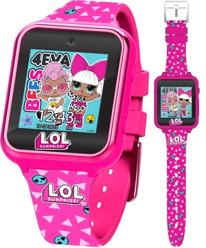 LOL Surprise Touchscreen Exclusive Pink Smartwatch for Kids Engaging Educational Games, Step Counter, Camera, Alarm & More Fun & Interactive Timepiece (LOL4264AZ) LOL Surprise Touchscreen Exclusive Pink Smartwatch for Kids Engaging Educational Games, Step Counter, Camera, Alarm & More Fun & Interactive Timepiece (LOL4264AZ)