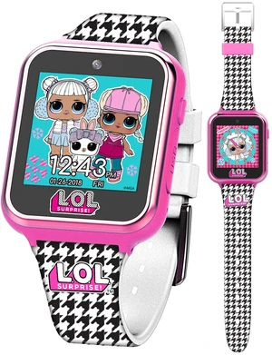 LOL Surprise Kids Smart Watch with Camera, Games, Voice Recorder, Step Counter, 10 Unique Watch Faces, Alarm, Timer, and Calculator - Fun Tech Toy for Kids LOL Surprise Kids Smart Watch with Camera, Games, Voice Recorder, Step Counter, 10 Unique Watch Faces, Alarm, Timer, and Calculator - Fun Tech Toy for Kids