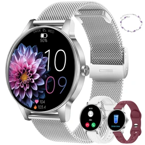 Smart Watch for Women(Answer/Make Calls), 1.27" HD Screen Fitness Tracker with Heart Rate/Sleep Monitor, 130+ Sport Modes IP68 Waterproof Activity Tracking, Smartwatch for Android iPhone with Bracelet Smart Watch for Women(Answer/Make Calls), 1.27" HD Screen Fitness Tracker with Heart Rate/Sleep Monitor, 130+ Sport Modes IP68 Waterproof Activity Tracking, Smartwatch for Android iPhone with Bracelet
