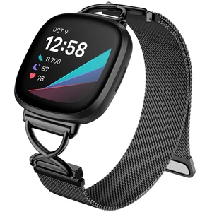 X-Shape Metal Band Compatible with Fitbit Versa 4/Sense 2/Versa 3/Sense Bands Women Men, Stainless Steel Soft Mesh Loop Strap Replacement for Fitbit Sense 2/Versa 3/Sense/Versa 4 Smartwatch X-Shape Metal Band Compatible with Fitbit Versa 4/Sense 2/Versa 3/Sense Bands Women Men, Stainless Steel Soft Mesh Loop Strap Replacement for Fitbit Sense 2/Versa 3/Sense/Versa 4 Smartwatch