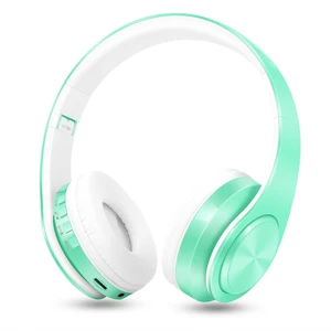 V5.3 Bluetooth Headphones Over-Ear Wireless Stereo Headset, Green Foldable,Micro SD/TF,FM for Cell Phone,PC,Soft Earmuffs & Light Weight for Prolonged Wearing V5.3 Bluetooth Headphones Over-Ear Wireless Stereo Headset, Green Foldable,Micro SD/TF,FM for Cell Phone,PC,Soft Earmuffs & Light Weight for Prolonged Wearing