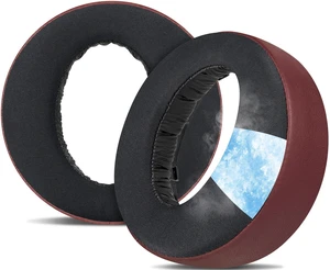 Earpads for Sony PS5 Pulse 3D Wireless Headset, Cooling Gel Replacement Ear Pad Cushions with Noise Isolation Foam - Burgundy Earpads for Sony PS5 Pulse 3D Wireless Headset, Cooling Gel Replacement Ear Pad Cushions with Noise Isolation Foam - Burgundy