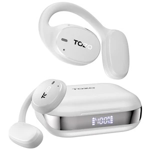OpenEgo Open Ear Earbuds 80H Bluetooth 5.3 Headphones Sport Earbuds Open Ear Structure with Earhooks, 32 EQ Modes, Digital LED Display,HD Clear Calls, Comfort Wear For Running Office Snow White OpenEgo Open Ear Earbuds 80H Bluetooth 5.3 Headphones Sport Earbuds Open Ear Structure with Earhooks, 32 EQ Modes, Digital LED Display,HD Clear Calls, Comfort Wear For Running Office Snow White