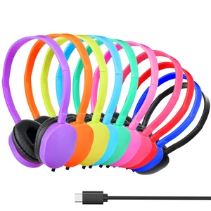 USB C Headphones Bulk for Kids Classroom School 10 Pack,Wired USB Type C Headphones for School Student Children Phone Laptop PC Online Class Meeting Web Conference Practice Test Mix USB C Headphones Bulk for Kids Classroom School 10 Pack,Wired USB Type C Headphones for School Student Children Phone Laptop PC Online Class Meeting Web Conference Practice Test Mix