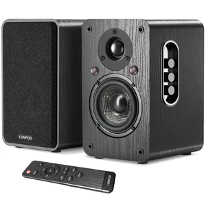 Powered Bookshelf Speakers, 100W Near Field Studio Monitor with eARC Real Wooden Enclosure, DSP Enhanced Audio,1.5" Silk Tweeter, 4 Carbon Fiber Woofer,Bluetooth/Optical/Coaxial/AUX Powered Bookshelf Speakers, 100W Near Field Studio Monitor with eARC Real Wooden Enclosure, DSP Enhanced Audio,1.5" Silk Tweeter, 4 Carbon Fiber Woofer,Bluetooth/Optical/Coaxial/AUX