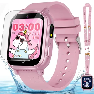 Kids Smart Watch Gift for Girls Ages 3-12, IP67 Waterproof, 32 Puzzle Games, HD Touchscreen Dual Camera Vedio Pedometer Music Player, Kids Watch Toy Birthday Gifts for Girls Ages 5 6 7 8 9 10 (Pink) Kids Smart Watch Gift for Girls Ages 3-12, IP67 Waterproof, 32 Puzzle Games, HD Touchscreen Dual Camera Vedio Pedometer Music Player, Kids Watch Toy Birthday Gifts for Girls Ages 5 6 7 8 9 10 (Pink)