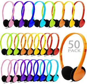 Classroom Headphones Bulk 50 Packs Multi Color for School Students Kids Children Toddler Boys Girls Teen and Adult (50 Pack) Classroom Headphones Bulk 50 Packs Multi Color for School Students Kids Children Toddler Boys Girls Teen and Adult (50 Pack)