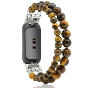 Bracelets Compatible with Fitbit Inspire 3 Bands for Women Beaded Wristband Adjustable Gemstone Replacement Straps Bracelets Compatible with Fitbit Inspire 3 Bands for Women Beaded Wristband Adjustable Gemstone Replacement Straps