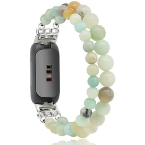 Bracelets Compatible with Fitbit Inspire 3 Bands for Women Beaded Wristband Adjustable Gemstone Replacement Straps Bracelets Compatible with Fitbit Inspire 3 Bands for Women Beaded Wristband Adjustable Gemstone Replacement Straps