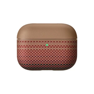for AirPods Pro 3 Case MagSafe, Leather & Aramid Woven, Sunset Slim-Fit Shockproof Protective AirPods Pro 3 Case Cover, Compatible with MagSafe, Premium Leather & Aramid Fiber Woven for AirPods Pro 3 Case MagSafe, Leather & Aramid Woven, Sunset Slim-Fit Shockproof Protective AirPods Pro 3 Case Cover, Compatible with MagSafe, Premium Leather & Aramid Fiber Woven