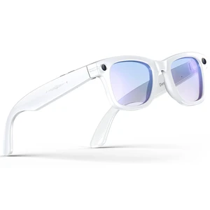 White AI Camera Glasses, Blue Light Lens 8MP 4K Camera, Translation & Voice Control, Video & Audio Recording, IP67 Bluetooth Glasses, Business & Outdoor White AI Camera Glasses, Blue Light Lens 8MP 4K Camera, Translation & Voice Control, Video & Audio Recording, IP67 Bluetooth Glasses, Business & Outdoor