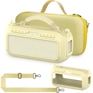 Protective Case for Bose SoundLink Max Portable Bluetooth Speaker Accessories Hard Carrying Case and Silicone Cover Combo with Carrying Strap (Citrus Yellow) Protective Case for Bose SoundLink Max Portable Bluetooth Speaker Accessories Hard Carrying Case and Silicone Cover Combo with Carrying Strap (Citrus Yellow)