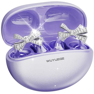 2026 Open Ear Clip On Earbuds with Detachable Butterfly Earrings, Bluetooth 6.0 Wireless Headphones for Women, 50H Playtime, Lightweight & Pain-Free Fit for Small Ears, IPX6 Great Gift Purple 2026 Open Ear Clip On Earbuds with Detachable Butterfly Earrings, Bluetooth 6.0 Wireless Headphones for Women, 50H Playtime, Lightweight & Pain-Free Fit for Small Ears, IPX6 Great Gift Purple