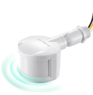 180° Motion Sensor, Adjustable Time/Range to 60FT, 3 Modes, White Replacement PIR Montion Detector, Adjustable Sensor Neck & Delay Time, Compatible with Security Floodlights, UL Listed 180° Motion Sensor, Adjustable Time/Range to 60FT, 3 Modes, White Replacement PIR Montion Detector, Adjustable Sensor Neck & Delay Time, Compatible with Security Floodlights, UL Listed