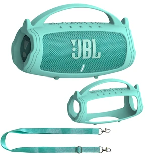Silicone Cover Case for JBL Charge 5 Portable Bluetooth Speaker Protective Skin Holder for JBL Charge 5 Speaker Accessories, NOT Fit Wi-Fi Version (Teal Case) Silicone Cover Case for JBL Charge 5 Portable Bluetooth Speaker Protective Skin Holder for JBL Charge 5 Speaker Accessories, NOT Fit Wi-Fi Version (Teal Case)