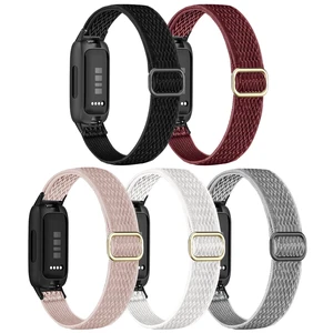 5 Pack Stretchy Nylon Compatible with Fitbit Inspire 3 Bands, Elastic Adjustable Soft Sport Strap Replacement Wristbands for Women & Men 5 Pack Stretchy Nylon Compatible with Fitbit Inspire 3 Bands, Elastic Adjustable Soft Sport Strap Replacement Wristbands for Women & Men