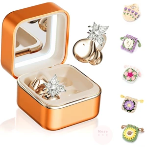 Clip on Open Ear Wireless Earbuds with Butterfly Earrings,Bag Bluetooth 6.0 Wireless Headphones for Women Girl Gift, Jewelry Charging Box with Light & Mirror, Sports Workout, Orange Clip on Open Ear Wireless Earbuds with Butterfly Earrings,Bag Bluetooth 6.0 Wireless Headphones for Women Girl Gift, Jewelry Charging Box with Light & Mirror, Sports Workout, Orange