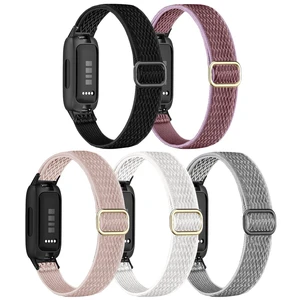 5 Pack Stretchy Nylon Compatible with Fitbit Inspire 3 Bands, Elastic Adjustable Soft Sport Strap Replacement Wristbands for Women & Men 5 Pack Stretchy Nylon Compatible with Fitbit Inspire 3 Bands, Elastic Adjustable Soft Sport Strap Replacement Wristbands for Women & Men