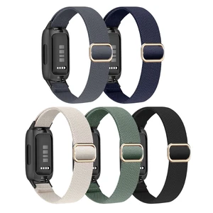 5 Pack Stretchy Nylon Compatible with Fitbit Inspire 3 Bands, Elastic Adjustable Soft Sport Strap Replacement Wristbands for Women & Men 5 Pack Stretchy Nylon Compatible with Fitbit Inspire 3 Bands, Elastic Adjustable Soft Sport Strap Replacement Wristbands for Women & Men