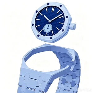 Full Ceramic Watch Case & Strap Replacement Compatible with AP x Swatch Royal Pop Series,Convertible Wrist Strap for 3 o'clock Crown Orientation,Waterproof Replacement Strap Full Ceramic Watch Case & Strap Replacement Compatible with AP x Swatch Royal Pop Series,Convertible Wrist Strap for 3 o'clock Crown Orientation,Waterproof Replacement Strap