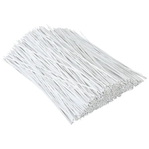 1000 pcs 6 inch White Cable Twist Ties Plastic Twist Ties with Rugged Metal Innercores Reusable Fastening Cable Cord Wire Ties 1000 pcs 6 inch White Cable Twist Ties Plastic Twist Ties with Rugged Metal Innercores Reusable Fastening Cable Cord Wire Ties