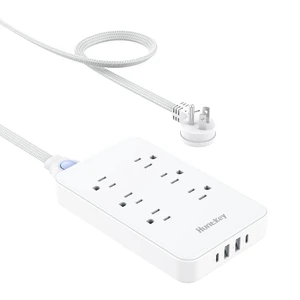 Innovative Power Strip, Cord Removable Design (4FT), 6 Outlets Surge Protector with 4 USB Ports (2 USB-C, 2 USB-A), ETL Listed Innovative Power Strip, Cord Removable Design (4FT), 6 Outlets Surge Protector with 4 USB Ports (2 USB-C, 2 USB-A), ETL Listed