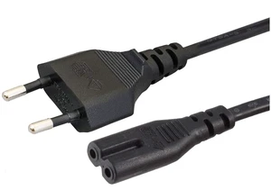 (5 Pack) European EU 2- Slot Printer Power Cord Cable, Non-Polarized (IEC-320-C7 to CEE 7/16) Works with TV, Printer, Chargers, PS4 Game Console and More for European Travel - 5 Pack (5 Pack) European EU 2- Slot Printer Power Cord Cable, Non-Polarized (IEC-320-C7 to CEE 7/16) Works with TV, Printer, Chargers, PS4 Game Console and More for European Travel - 5 Pack