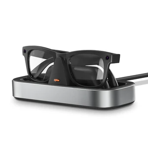 Charging Station for Ray-Ban Meta Glasses (Silver) Charger Compatible with Wayfarer, Skyler, Headliner & Oakley Meta HSTN, One-Hand Charging Dock with LED Indicator Charging Station for Ray-Ban Meta Glasses (Silver) Charger Compatible with Wayfarer, Skyler, Headliner & Oakley Meta HSTN, One-Hand Charging Dock with LED Indicator