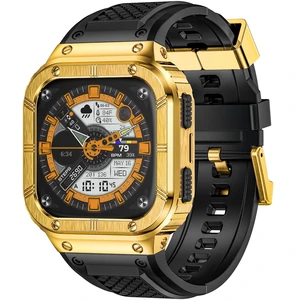 Silicone Bands with Metal Case for Fitbit Versa 4/3/2/Lite, Sense/Sense 2 Soft Silicone Bands with Metal Case, Rugged Sports Protector Cover Replacement Wristbands for Men Women, Gold Silicone Bands with Metal Case for Fitbit Versa 4/3/2/Lite, Sense/Sense 2 Soft Silicone Bands with Metal Case, Rugged Sports Protector Cover Replacement Wristbands for Men Women, Gold