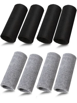 8 Pieces 6 Inch Wrist Sweatband Sports Wristbands Tennis Elastic Athletic Wristband for Men Women, Wide Wrist Protection Band, Long Size for Basketball Running 8 Pieces 6 Inch Wrist Sweatband Sports Wristbands Tennis Elastic Athletic Wristband for Men Women, Wide Wrist Protection Band, Long Size for Basketball Running