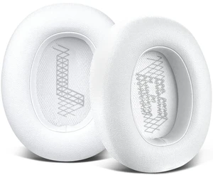Replacement Ear Pads for JBL E65BTNC/Live 650BTNC/Live 770NC/Live 660NC/Duet NC Over-Ear Headphones, Earpads Cushions with Softer Leather, Noise Isolation Foam - White Replacement Ear Pads for JBL E65BTNC/Live 650BTNC/Live 770NC/Live 660NC/Duet NC Over-Ear Headphones, Earpads Cushions with Softer Leather, Noise Isolation Foam - White
