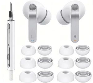 6 Pairs for Samsung Galaxy Buds 4 Pro/Galaxy Buds 3 Pro Ear Tips Soft Silicone Fit in Case Replacement Tips for Galaxy Buds 4 Pro/3 Pro - White 6 Pairs for Samsung Galaxy Buds 4 Pro/Galaxy Buds 3 Pro Ear Tips Soft Silicone Fit in Case Replacement Tips for Galaxy Buds 4 Pro/3 Pro - White