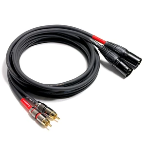 WJSTN RCA to XLR Cable, XLR Male to RCA Male Cable, HiFi Audio Cable, 4N OFC 20AWG Shielded Twisted Pair Oxygen-Free Copper Braid Conductors, 2Pack (6Feet) WJSTN RCA to XLR Cable, XLR Male to RCA Male Cable, HiFi Audio Cable, 4N OFC 20AWG Shielded Twisted Pair Oxygen-Free Copper Braid Conductors, 2Pack (6Feet)