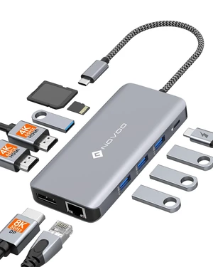 USB C Docking Station, Triple Display Type C Hub Dual Monitor HDMI 4K@60Hz DP Multiport Adapter 4USB Ethernet SD/TF 100W PD Dongle Data for Dell/Surface/HP/Lenovo Thinkpad Laptop USB C Docking Station, Triple Display Type C Hub Dual Monitor HDMI 4K@60Hz DP Multiport Adapter 4USB Ethernet SD/TF 100W PD Dongle Data for Dell/Surface/HP/Lenovo Thinkpad Laptop