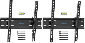 TV Wall Mount Tilting for 23-60 inch TVs, Low Profile Design, Max VESA 400x400mm, Holds up to 115lbs, TV Mount for LCD LED OLED Flat Screens, Fixed Ultra Slim Bracket Fits 16" Studs (Pack of 2) TV Wall Mount Tilting for 23-60 inch TVs, Low Profile Design, Max VESA 400x400mm, Holds up to 115lbs, TV Mount for LCD LED OLED Flat Screens, Fixed Ultra Slim Bracket Fits 16" Studs (Pack of 2)