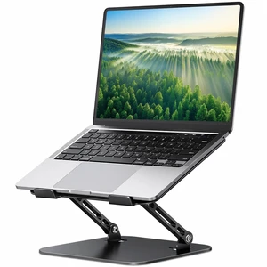 Adjustable Aluminum Laptop Stand for Desk, Laptop Riser for 11-16" Ergonomic Aluminum Riser, Anti-Slip Silicone Pads, Foldable Portable Laptop Holder for Home Office Travel Adjustable Aluminum Laptop Stand for Desk, Laptop Riser for 11-16" Ergonomic Aluminum Riser, Anti-Slip Silicone Pads, Foldable Portable Laptop Holder for Home Office Travel