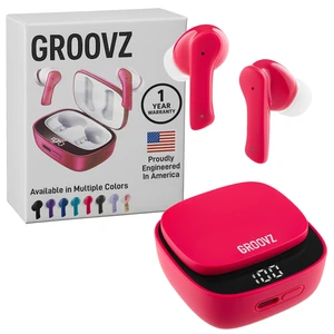 True Wireless Earbuds with Charging Case - Designed and Engineered in The USA - IPx4 Water Resistant Bluetooth Earbuds Compatible with Apple and Android - 27Hrs Battery Life - Magenta True Wireless Earbuds with Charging Case - Designed and Engineered in The USA - IPx4 Water Resistant Bluetooth Earbuds Compatible with Apple and Android - 27Hrs Battery Life - Magenta