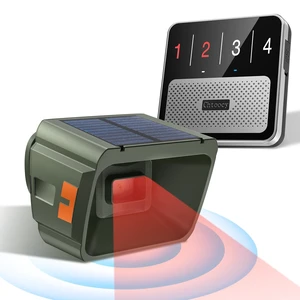 Solar Driveway Alarm - Radar + IR Dual Detection for Outdoor 1/2 mile range wireless driveway alarm, weatherproof, 3 sensitivity levels driveway sensor alert for home house gate property Solar Driveway Alarm - Radar + IR Dual Detection for Outdoor 1/2 mile range wireless driveway alarm, weatherproof, 3 sensitivity levels driveway sensor alert for home house gate property
