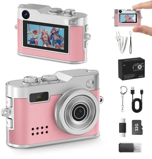 Keychain Camera, 1080P Y2K Vibe Camera, 8GB Card, 80 Min Record, Pocket-Sized Birthday Gift for Best Friends, Travel & Campus Life Keychain Camera, 1080P Y2K Vibe Camera, 8GB Card, 80 Min Record, Pocket-Sized Birthday Gift for Best Friends, Travel & Campus Life