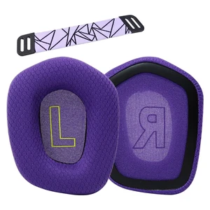 Replacement Earpads for Logitech G733 G535 G335 Lightspeed Wireless Gaming Headset, Ear Pads Cushions Cover with Comfort Noise Isolation Foam (Purple) Replacement Earpads for Logitech G733 G535 G335 Lightspeed Wireless Gaming Headset, Ear Pads Cushions Cover with Comfort Noise Isolation Foam (Purple)